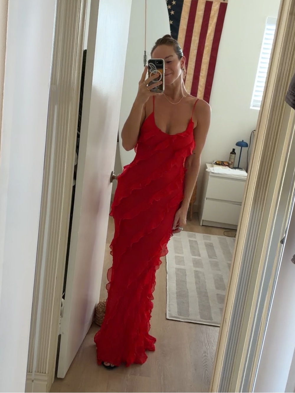 RAT & BOA | cecelia red maxi dress